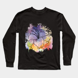 watercolor flower Long Sleeve T-Shirt